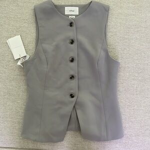 Aritzia Wilfred Regal Ashen Vest size 4